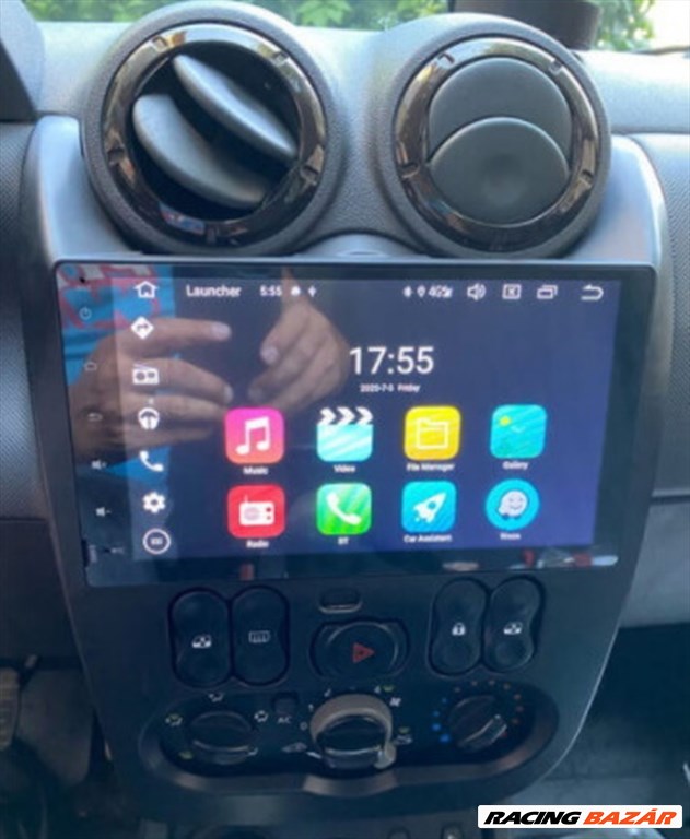 Dacia Duster, Logan CarPlay Android Multimédia GPS Navigációs Fejegység Rádió 4. kép