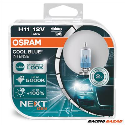 Izzó 12V/55V/H11/2db +100% Osram Cool Blue Nextgen 2db 64211CBN