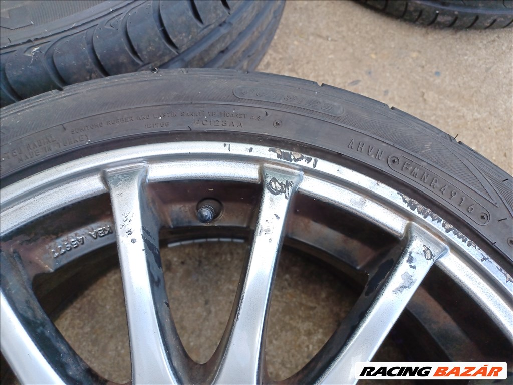 Renault Clio III 4x100 lyukosztású 16" használt Aez alufelni, rajta 205/45 használt nyári gumi 4. kép