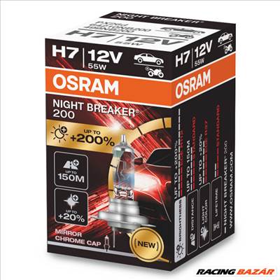 Izzó 12V/H7/55W/1db Osram Night Breaker 200 + 200% 64210NB200