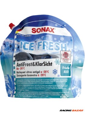 Sonax szélvédőmosó jégoldó ice fresh 3 L 1. kép