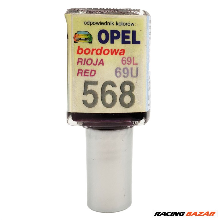 Javítófesték Opel bordowa RIOJA RED 69L 69U 568 Arasystem 10ml 1. kép