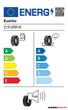 Kumho ECSTA HS52 215/45 R16 90V XL nyári gumi 2. kép