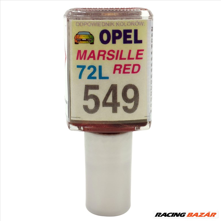 Javítófesték Opel Marsille Red 72L 549 Arasystem 10ml 1. kép