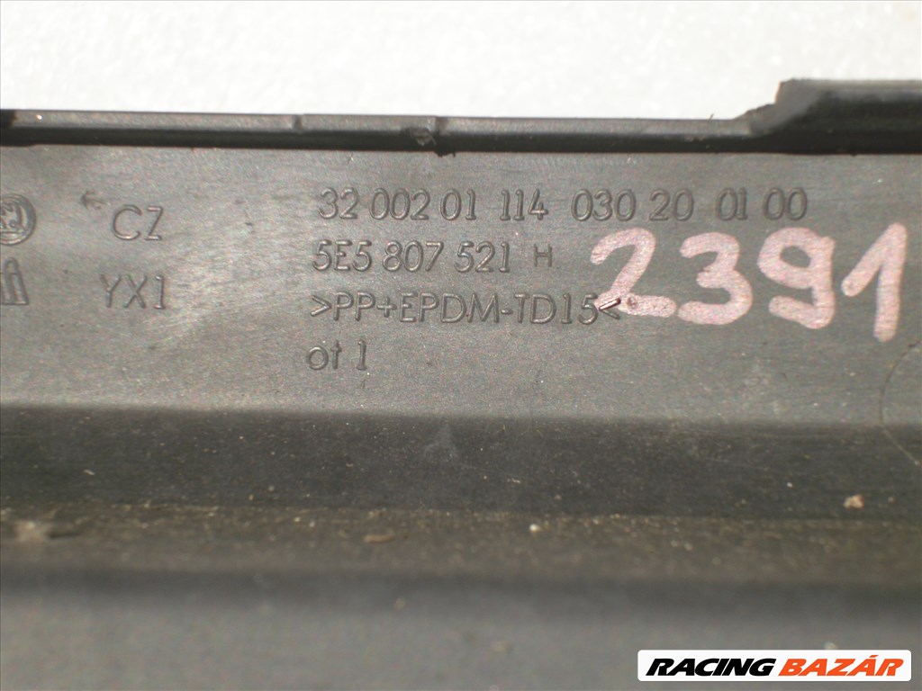 Skoda Octavia 5E Hátsó lökhárító alsó Spoiler 5E5807521H 2013-tól 5. kép