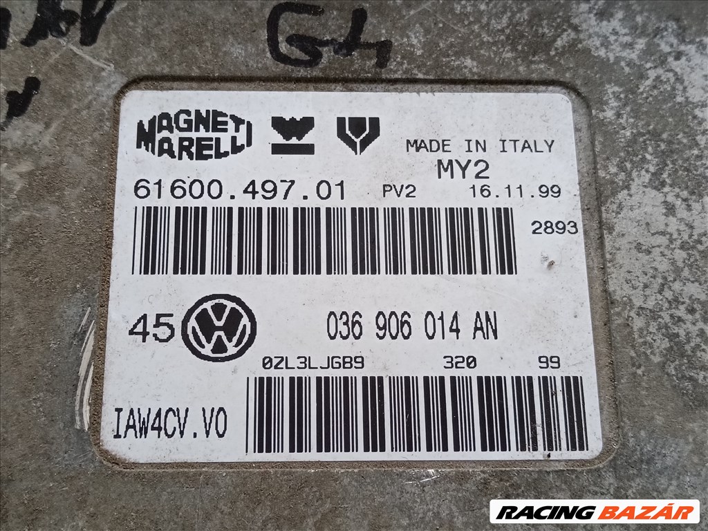 Volkswagen Golf IV 1.4 16V motorvezérlő elektronika  036906014an 2. kép