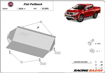 Fiat Fullback 2016 - 2020 Hűtővédő lemez