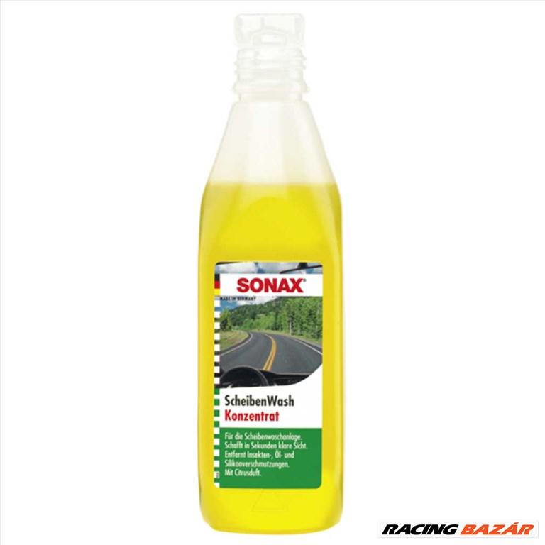 Sonax szélvédőmosó koncentrátum nyári - citrom illattal 250 ml 1. kép