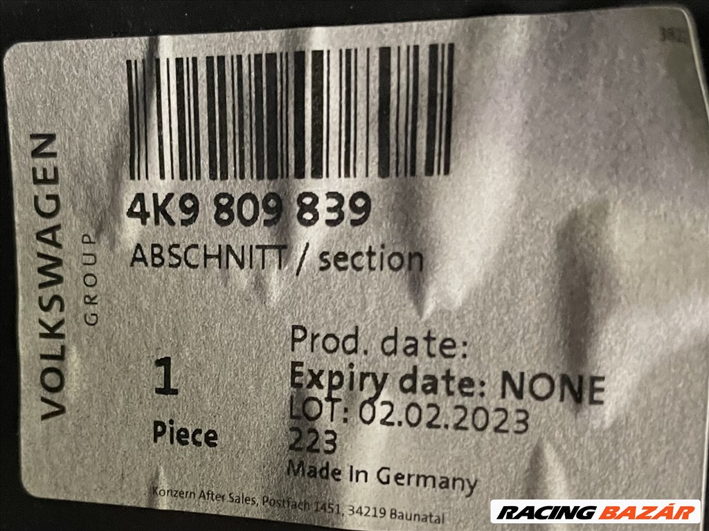 Audi A6 C8 bal oldali A oszlop 4K9809839 6. kép
