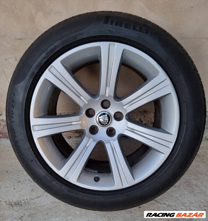 R18 5x108 Jaguar gyári alufelni garnitúra- Pirelli P ZERO nyári gumi 6. kép