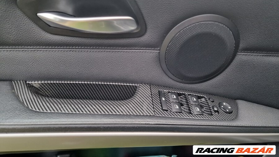 BMW E90 / E91 sofőr (bal) oldali ajtóbehúzó+konzol Carbon 1. kép