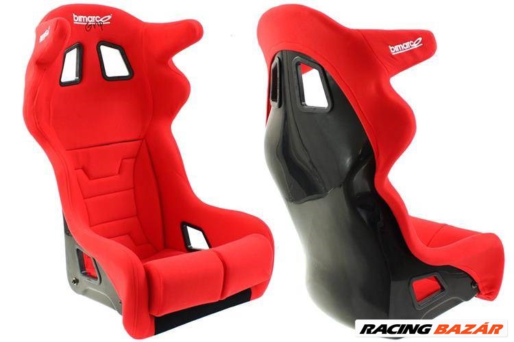  Bimarco Grip Velour Red HANS FIA sportülés 1. kép