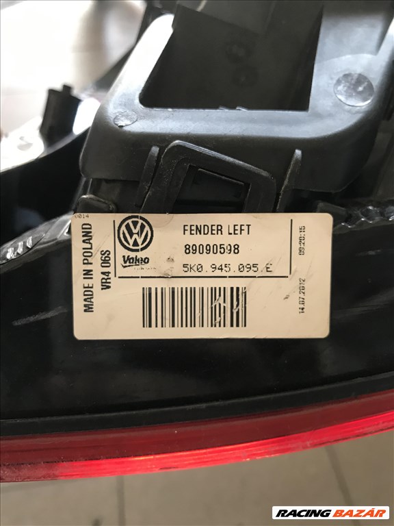 Volkswagen Golf VI bal hátsó lámpa 5k0945095e 3. kép