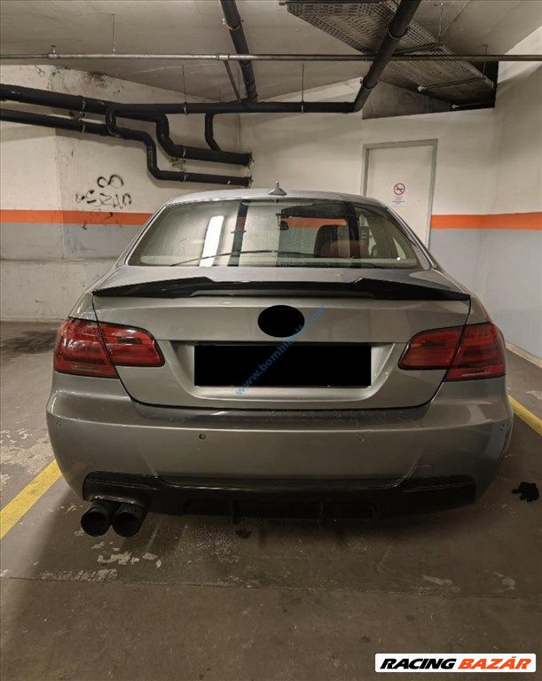 BMW E92 M4 style spoiler / csomagtér szárny, fényes fekete 1. kép