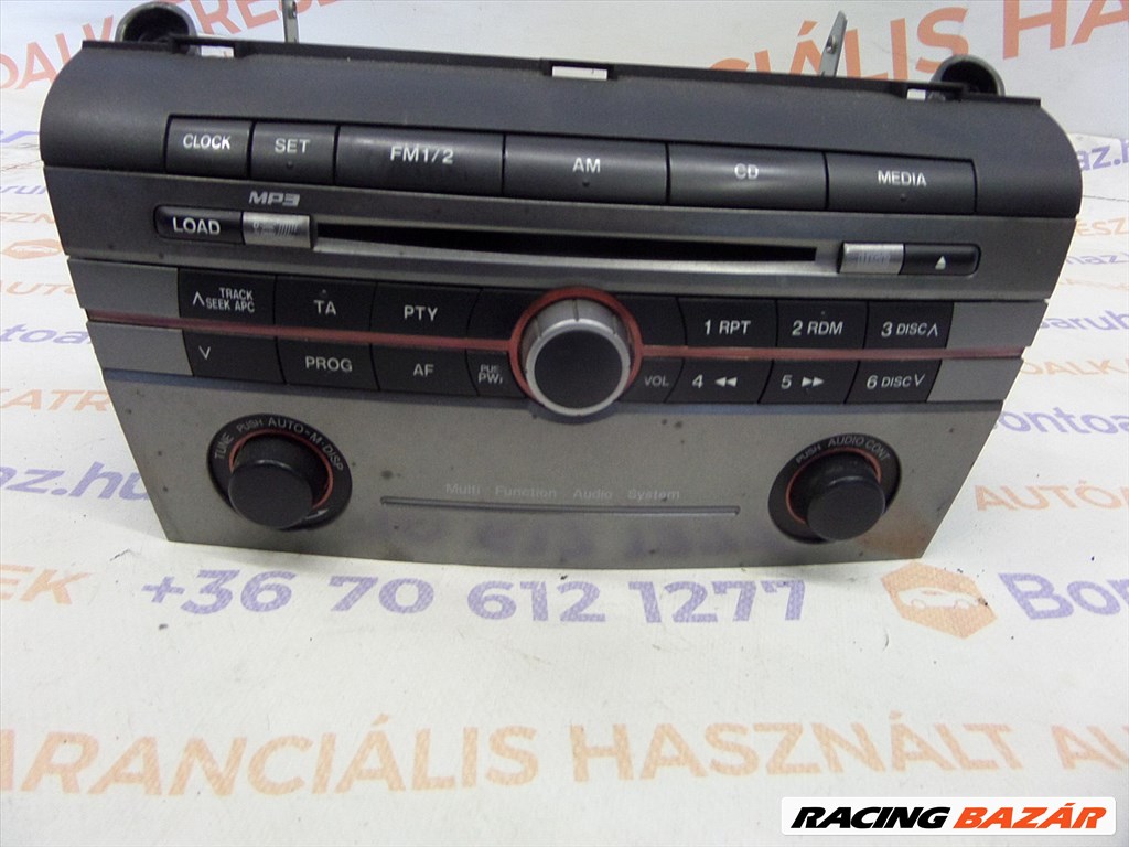 Mazda 3 Eladó gyári, bontott CD rádió fejegység BK 1. kép