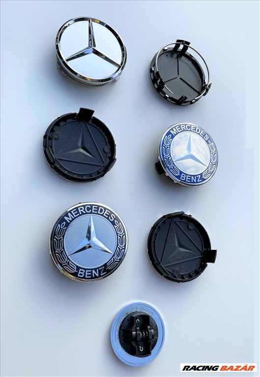 Új Mercedes 75mm felni alufelni kupak közép felniközép felnikupak embléma jel 3. kép