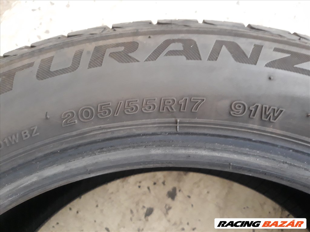 4db 205/55 R17 Bridgestone Turanza T001 RFT (Defekttűrő) Újszerű Nyári gumi eladó!!! 6. kép