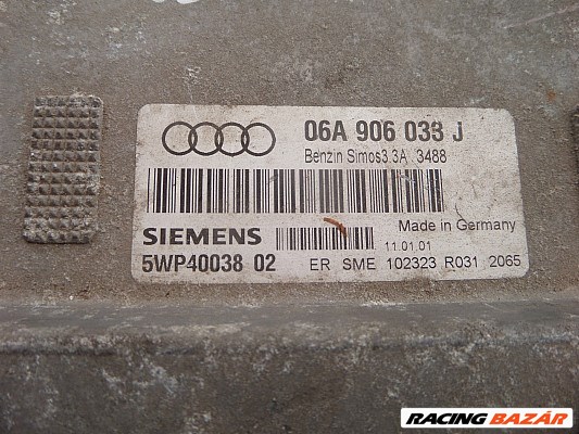 Audi A3 Eladó gyári, 8l 1,6 benzines motorvezérlő ECU 2. kép