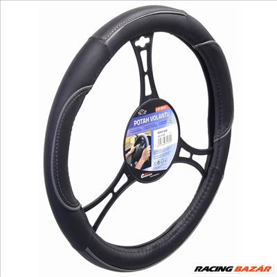 Kormányvédő 37-39cm fekete-szürke hullámos bordázattal Wave Compass 31430