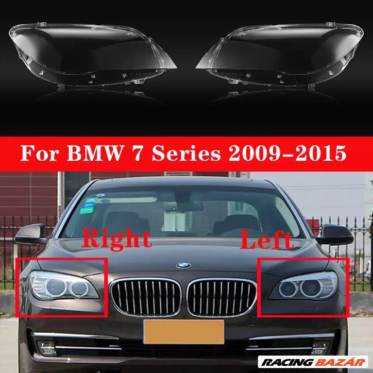 BMW F01 F02 F03 F04 lámpabúra, fényszóró búra 2009-2015 Jobb oldal (anyós oldal) 1. kép