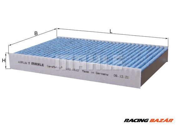 MAHLE LAO 1612 - pollenszűrő TESLA 1. kép