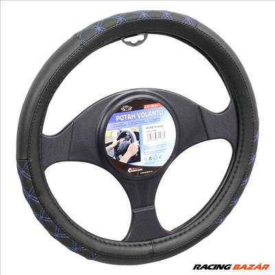 Kormányvédő 37-39cm fekete-kék steppelt Blind Compass 31439