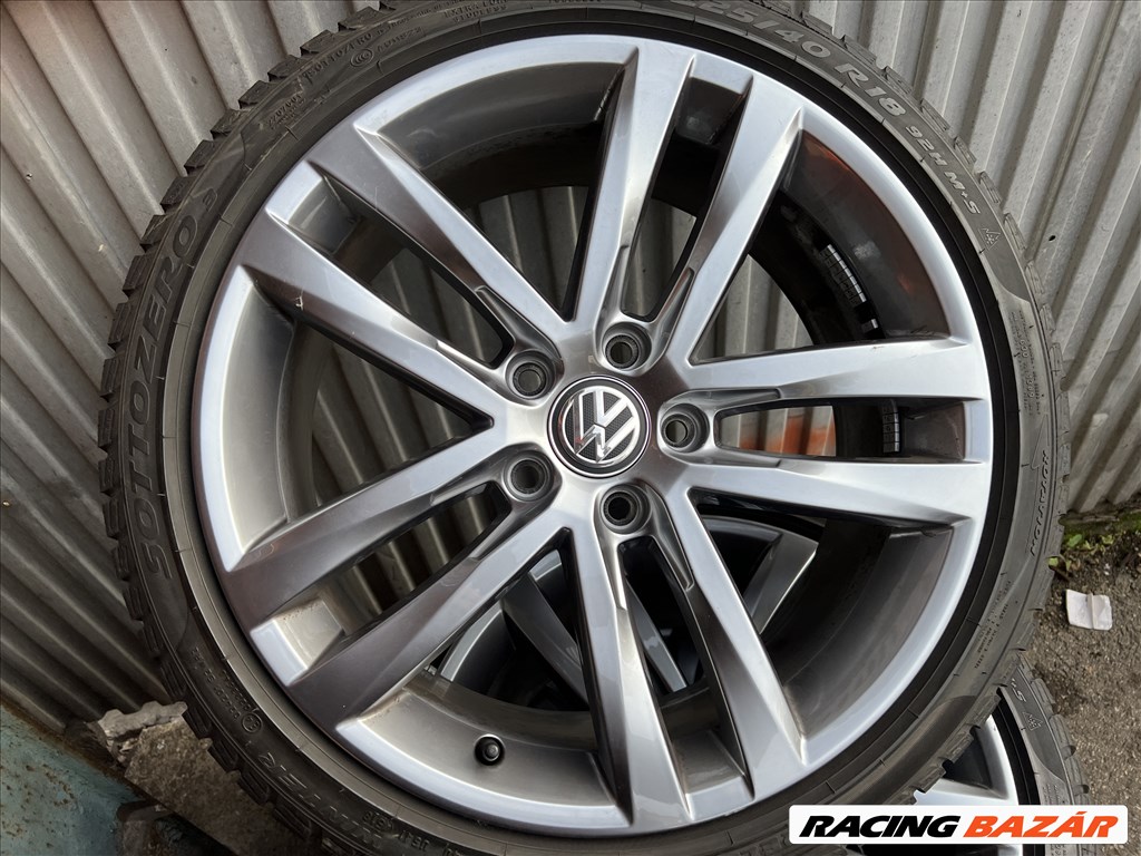 Volkswagen Golf V VI VII VIII Touran Jetta gyári 7,5X18-as 5X112-es ET51 könnyűfém felni 2. kép