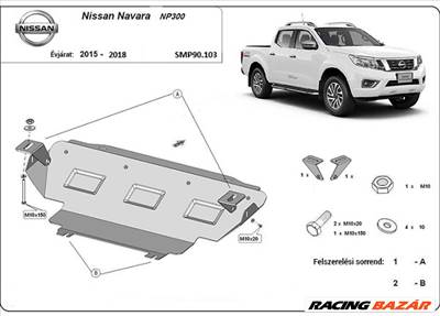 Nissan Navara NP300 2015- Hűtővédő lemez