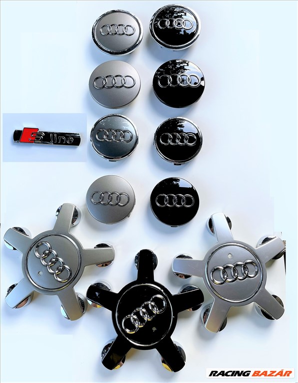 Új Audi felni alufelni kupak közép felniközép felnikupak embléma jel 1. kép