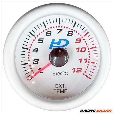 Műszer kék ledes kipufogógáz hőmérő 52mm LED7708