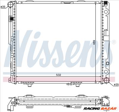 NISSENS 62693A Hűtőradiátor