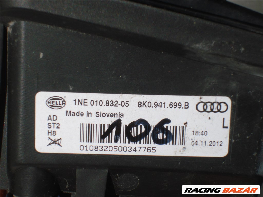 Audi A4 8K Facelift Bal Ködlámpa 8K0941699B 2012-től 5. kép