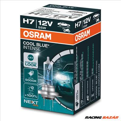 Izzó 12V/55W/H7 1db/+100% 5000K Osram Cool Blue Intense Nextgen 64210CBN