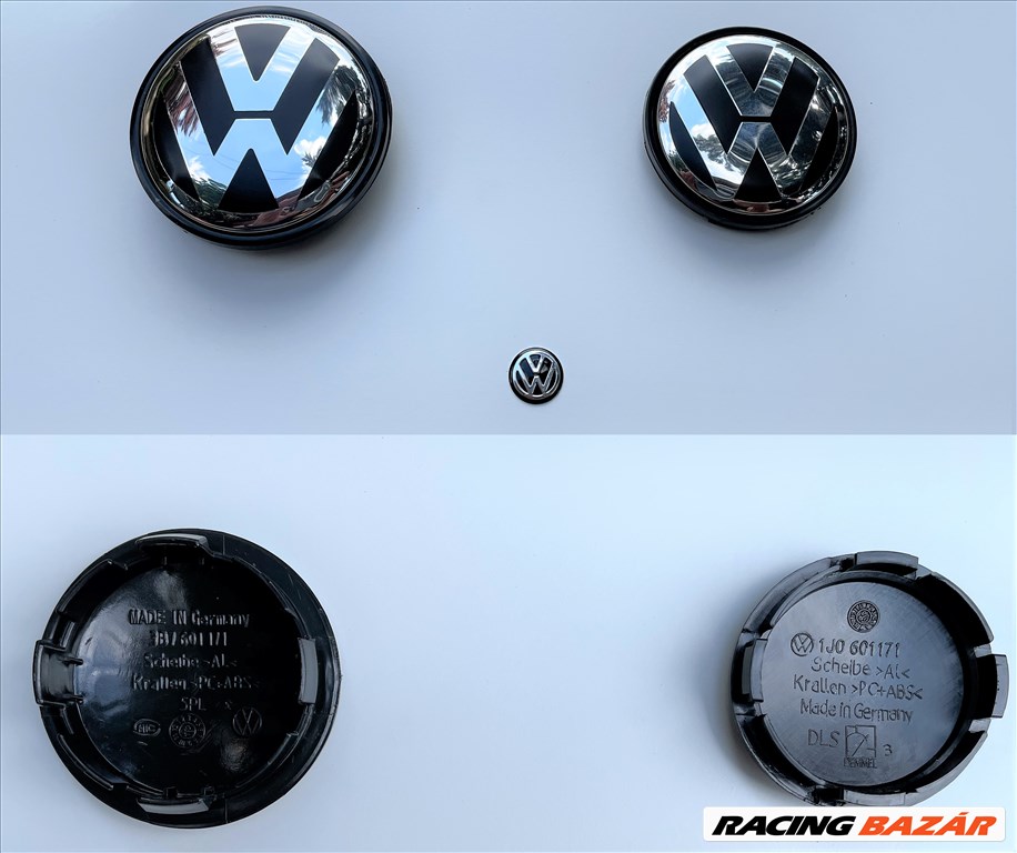 Új Volkswagen felni alufelni kupak közép felniközép felnikupak embléma jel 1. kép