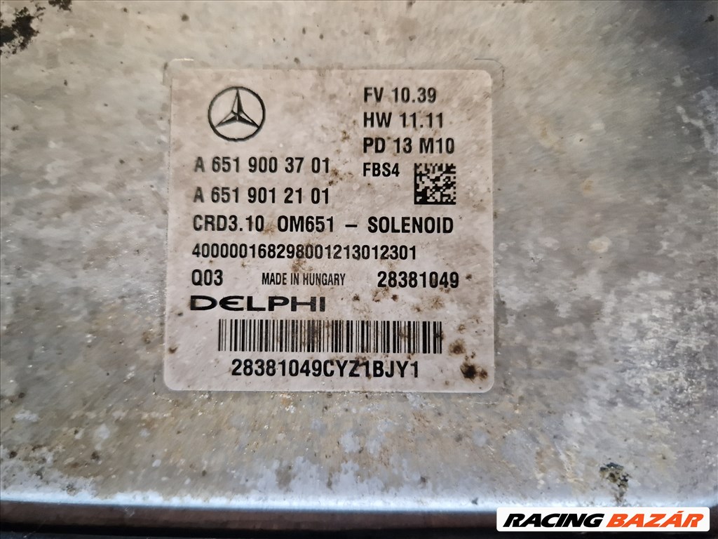 Mercedes-Benz E-Class W212 220 CDI / Motorvezérlő a6519003701 a6519012101 3. kép