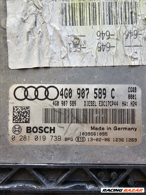 Audi A6 (C7 - 4G), Audi Q7 (4M) Motorvezérlő CGQ motorokhoz 4g0907589c 0281019739 2. kép