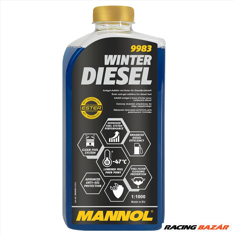 Diesel üzemanyagadalék dermedésgátló (1000 literhez) 1 liter Mannol 9983 1. kép