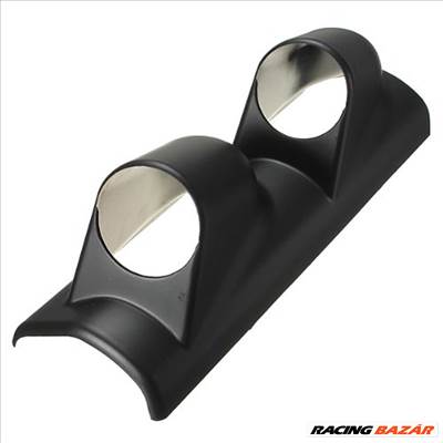 Műszertartó ház 52mm-es műszerhez 2-es fekete MGA2/CK L