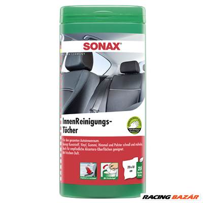 Sonax autóbelső tisztító kendő 25 db-os