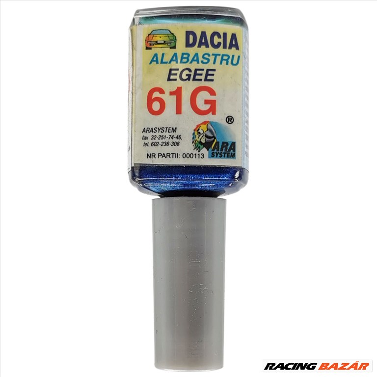 Javítófesték Dacia Alabastru Egee 61G Arasystem 10ml 1. kép