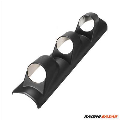 Műszertartó ház 52mm-es műszerhez 3-as fekete MGA3/CK L