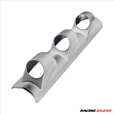 Műszertartó ház 52mm-es műszerhez 3-as ezüst MGA3/S(L)