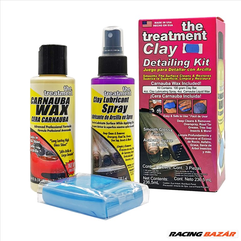 Gyurma készlet waxal fényezés tisztításhoz Clay Detailing Kit Treatment 38000 1. kép