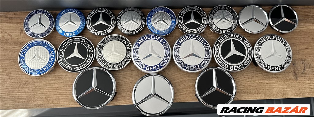 Új Mercedes felni alufelni kupak közép felniközép felnikupak embléma jel 1. kép