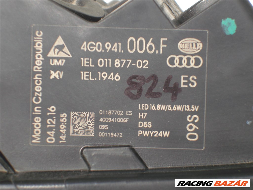 Audi A6 4G Jobb első Led Fényszóró 4G0941006F 2015-től Újszerű Hibátlan 5. kép