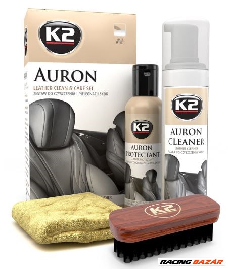 K2 Auron bőrtisztító és bőrápoló készlet 1. kép