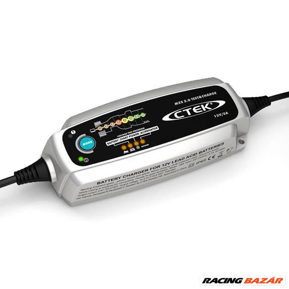 CTEK MXS 5 Test &amp; Charge intelligens akkumulátor töltő 1. kép