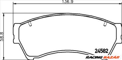 TEXTAR 2458201 - fékbetét FORD FORD USA LINCOLN MERCURY