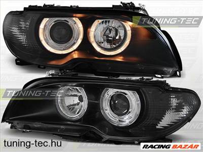 BMW E46 COUPE CABRIO 04.03-06 fekete Angel Eyes Tu