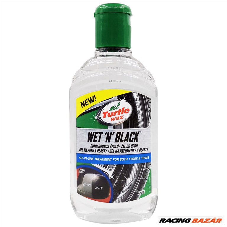 Turtle Wax Wet N Black - gumi- és külső műanyagápoló olaj 300ml 53179 1. kép